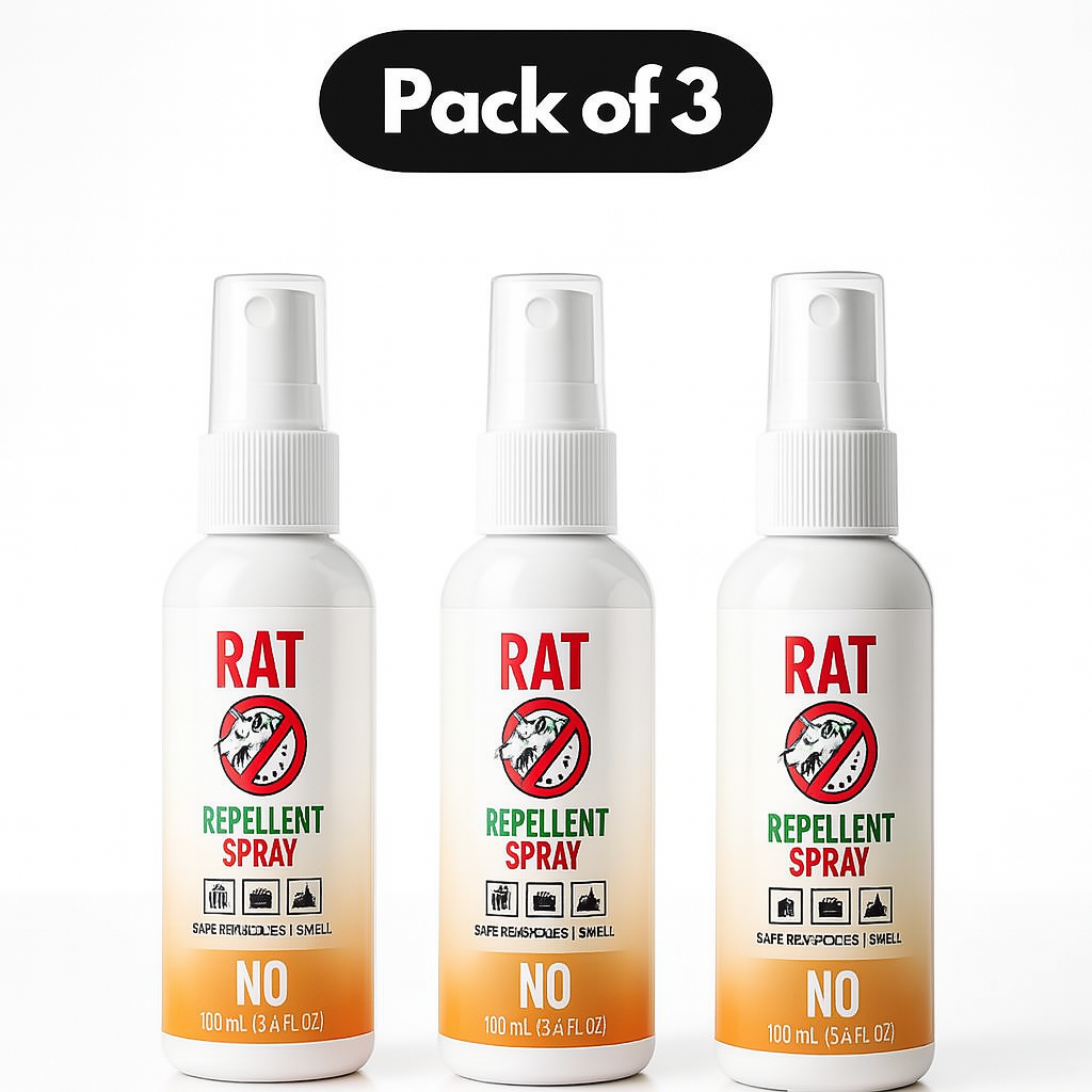 Helothera® RatShield Spray – Safe Rodent Repellent (Pack of 3)
