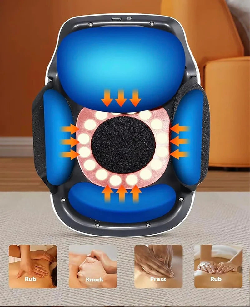 Helothera KneeRelief Pro – Rechargeable Heated Knee Massager with Red Light & Vibration