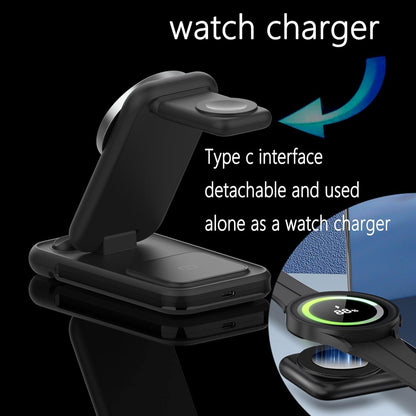 Helothera TriCharge Pro™ | 3-in-1 Foldable Magnetic Charging Station