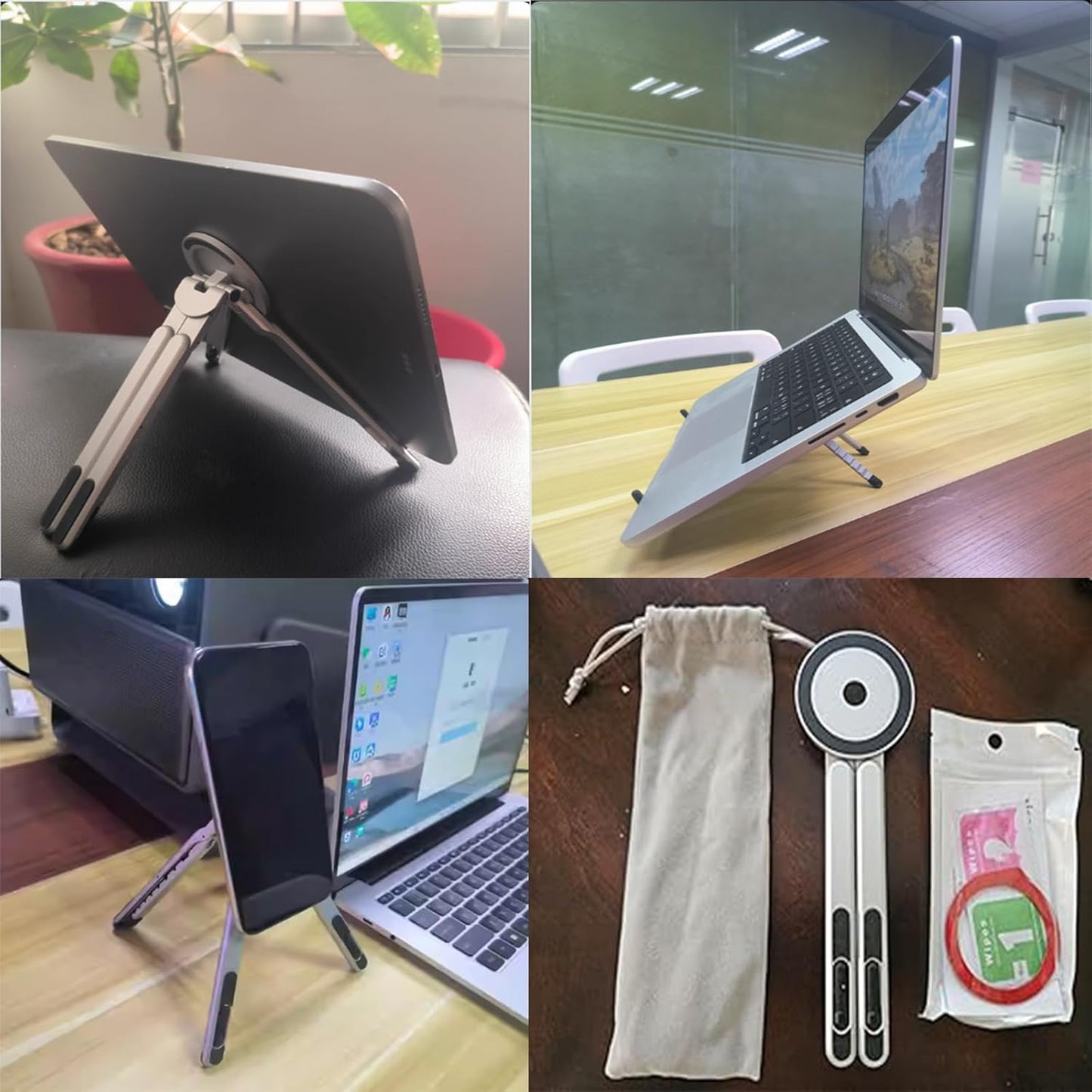 Helothera SmartHold Flexpad - Universal Magnetic Stand for Mobile, Tablet & Laptop
