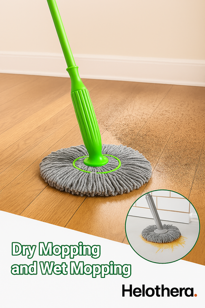 Helothera® AquaTwist Mop – 360° Auto-Wring Cleaning System Mop