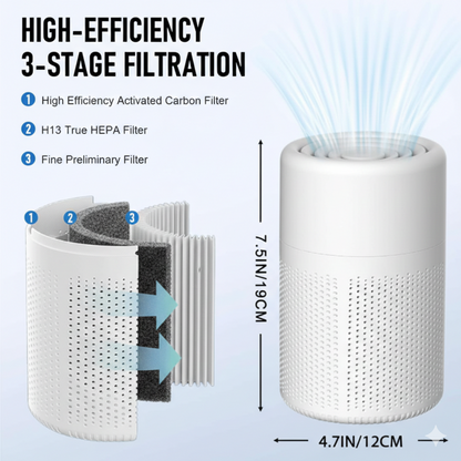 Helothera Rakshak™ HEPA Air Purifier with Washable Filter