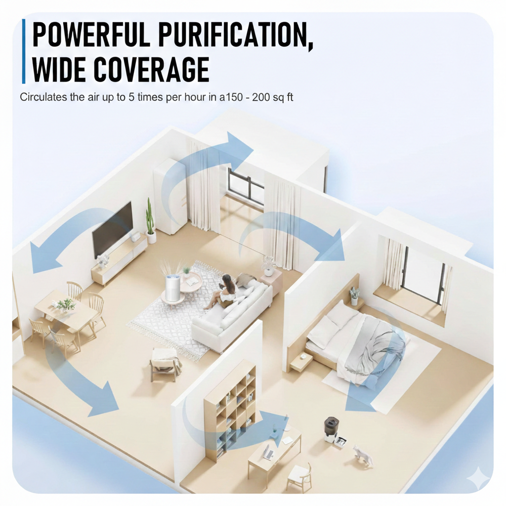 Helothera Rakshak™ HEPA Air Purifier with Washable Filter